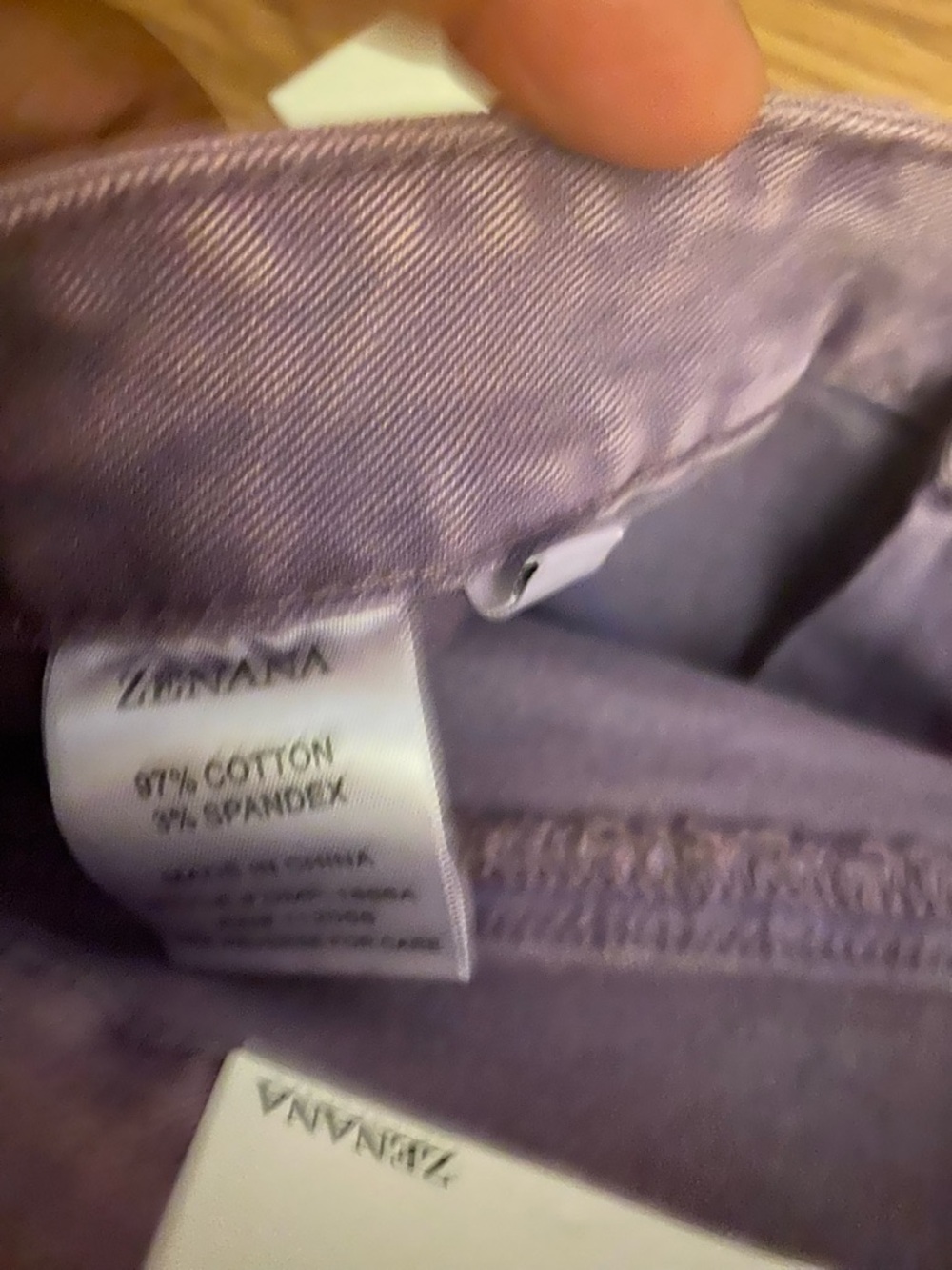 Zenana Outfitters Lavender Wide-Leg Jeans for Women: Size Large - Picture 8 of 9